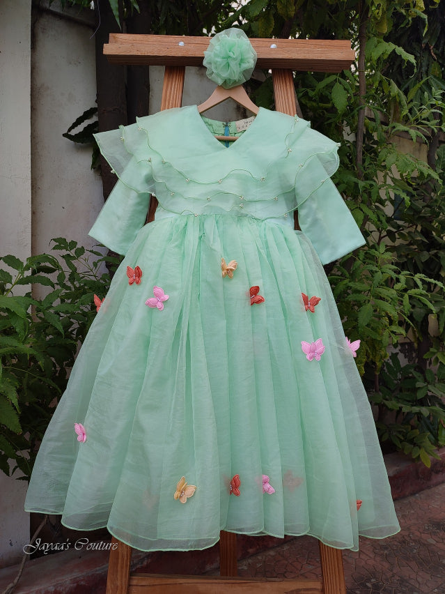 Pastel sea green gown