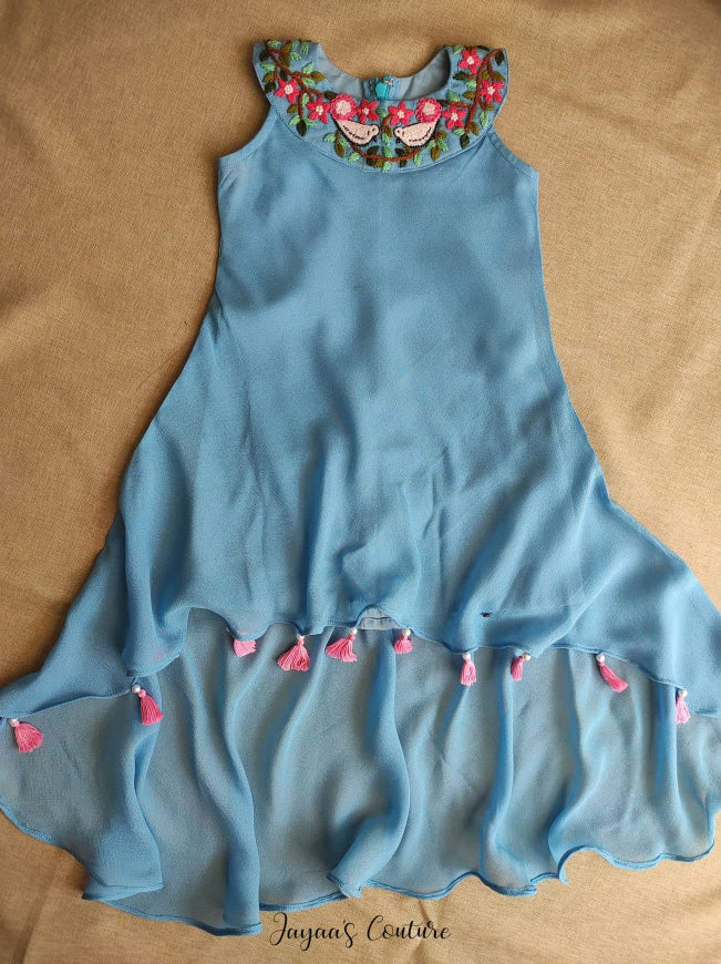 powder blue dress