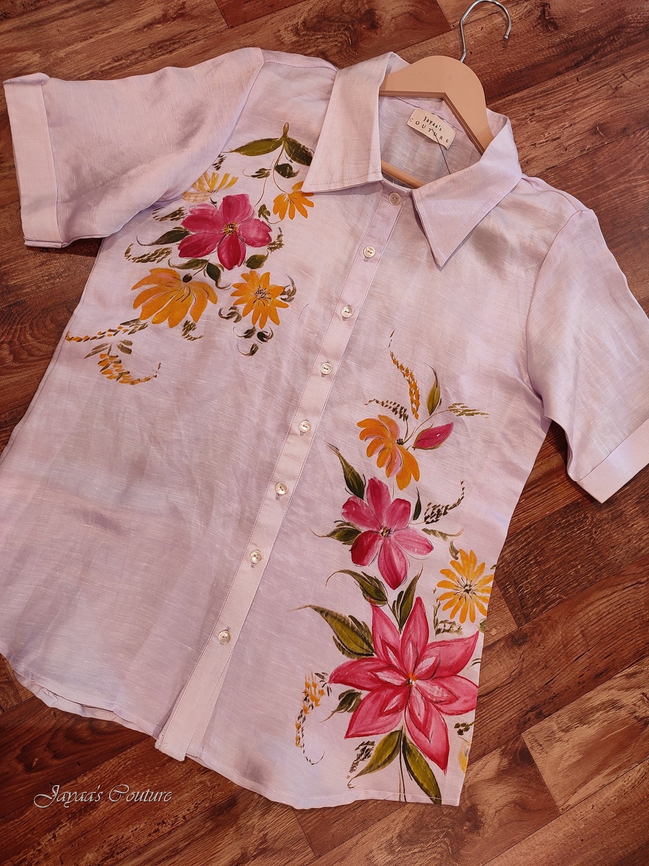 Lavander Hand painted top