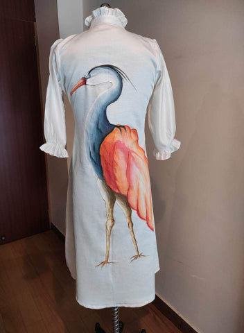 Off White Hand Painted Tunic