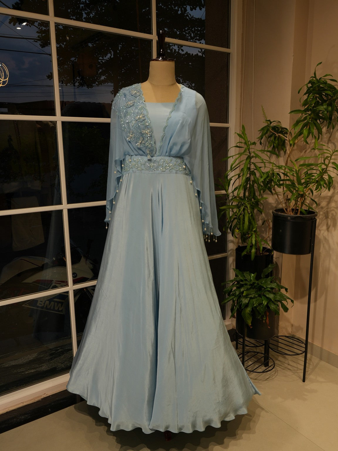 Ice blue gown