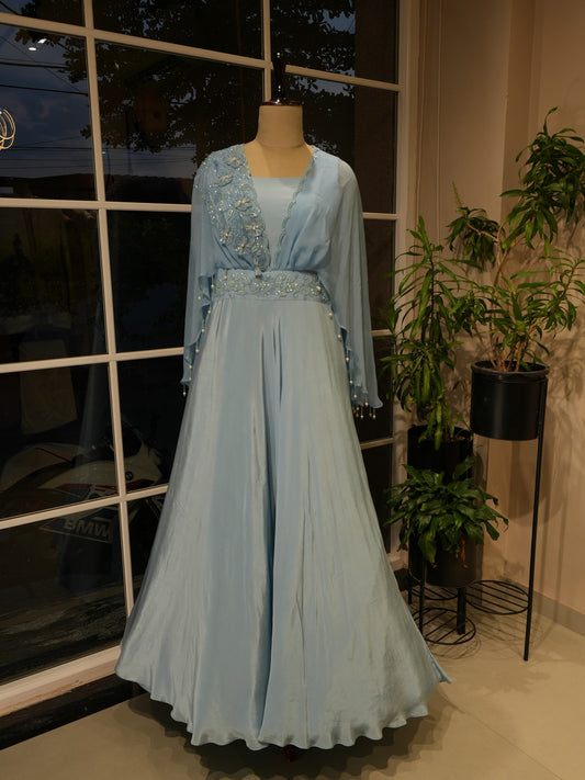 Ice blue gown