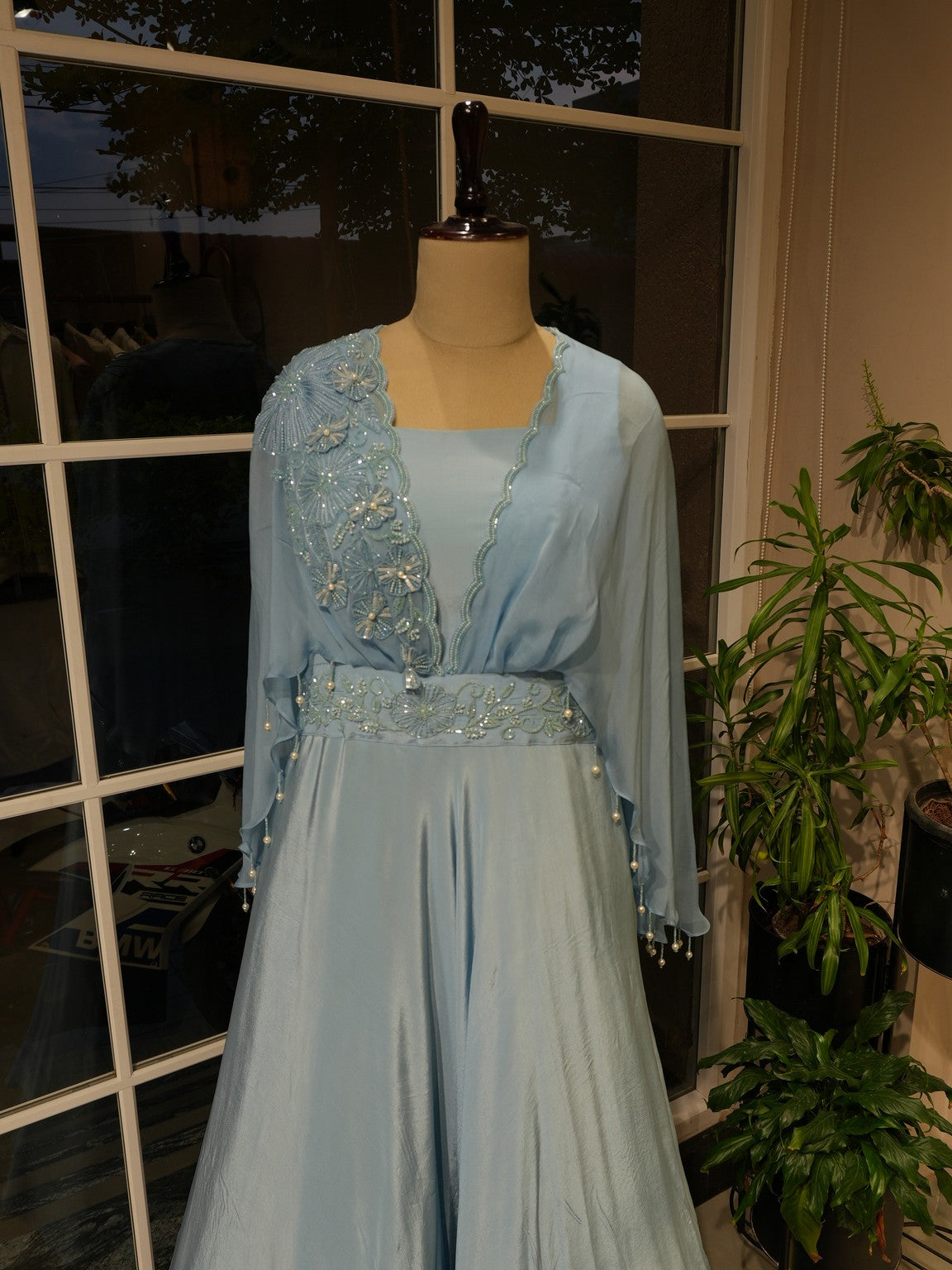 Ice blue gown