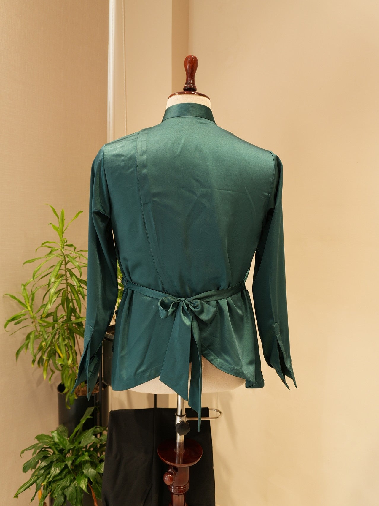 Bottle green mens cocktail dress