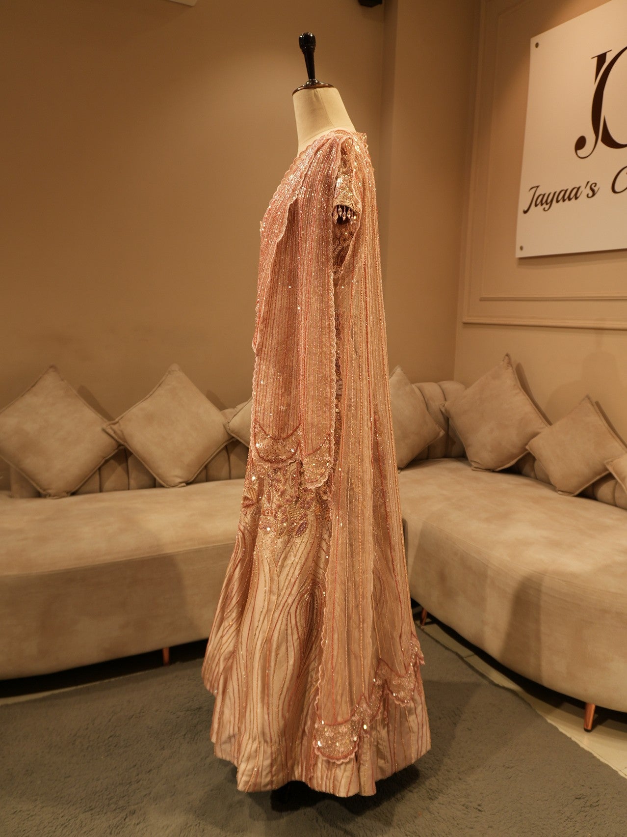 Champagane gold embroidered lehenga set