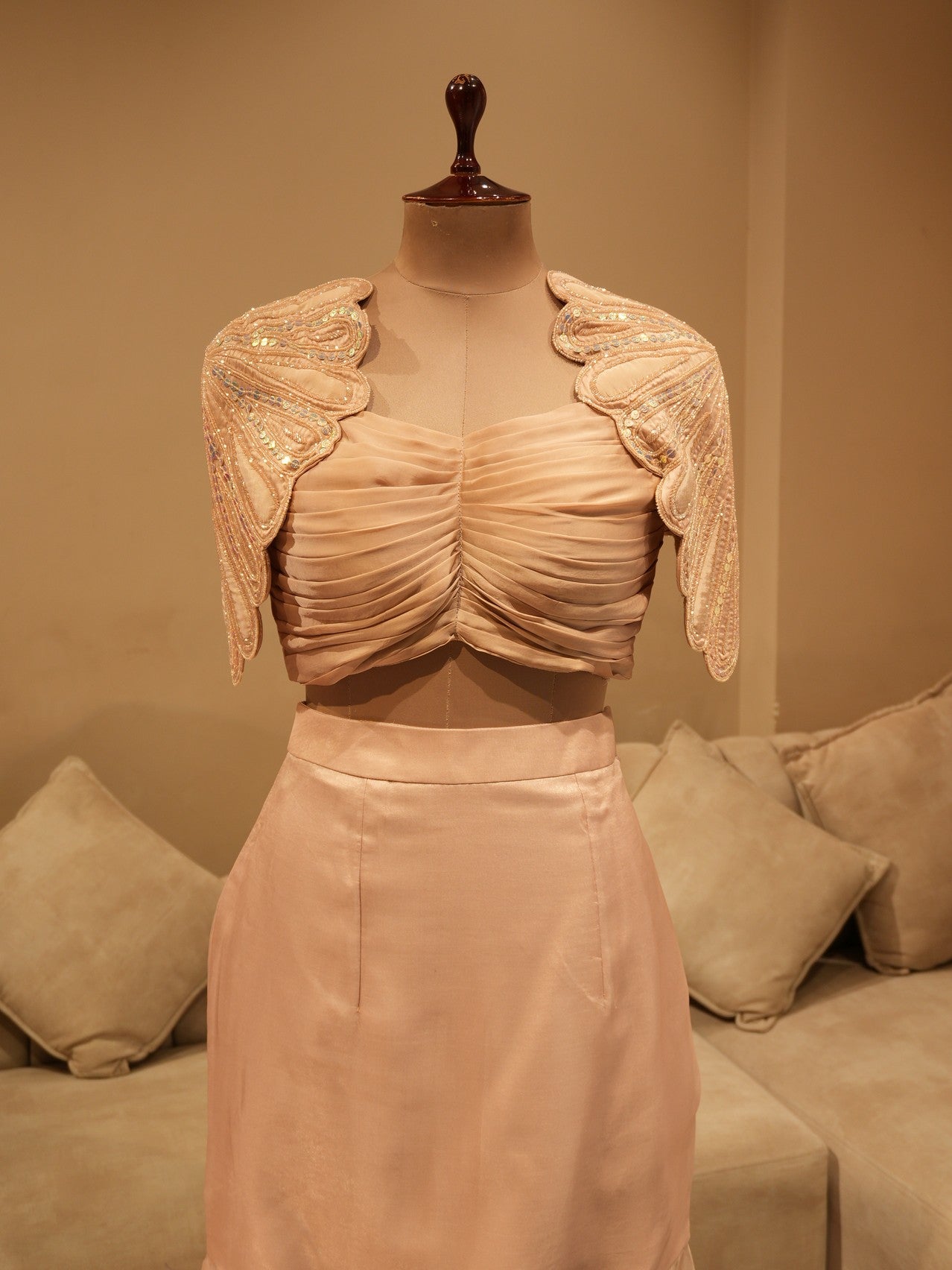 Champaign gold cocktail dress