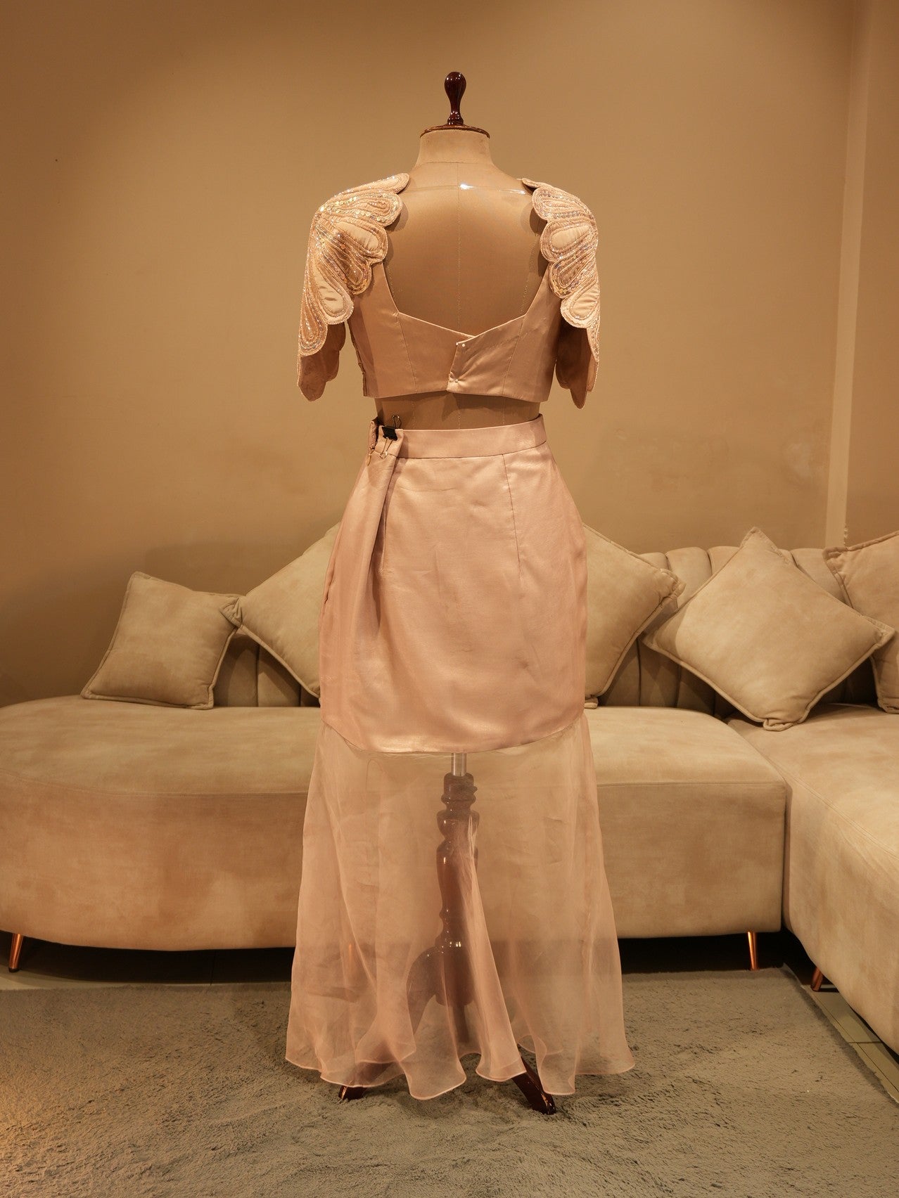 Champaign gold cocktail dress