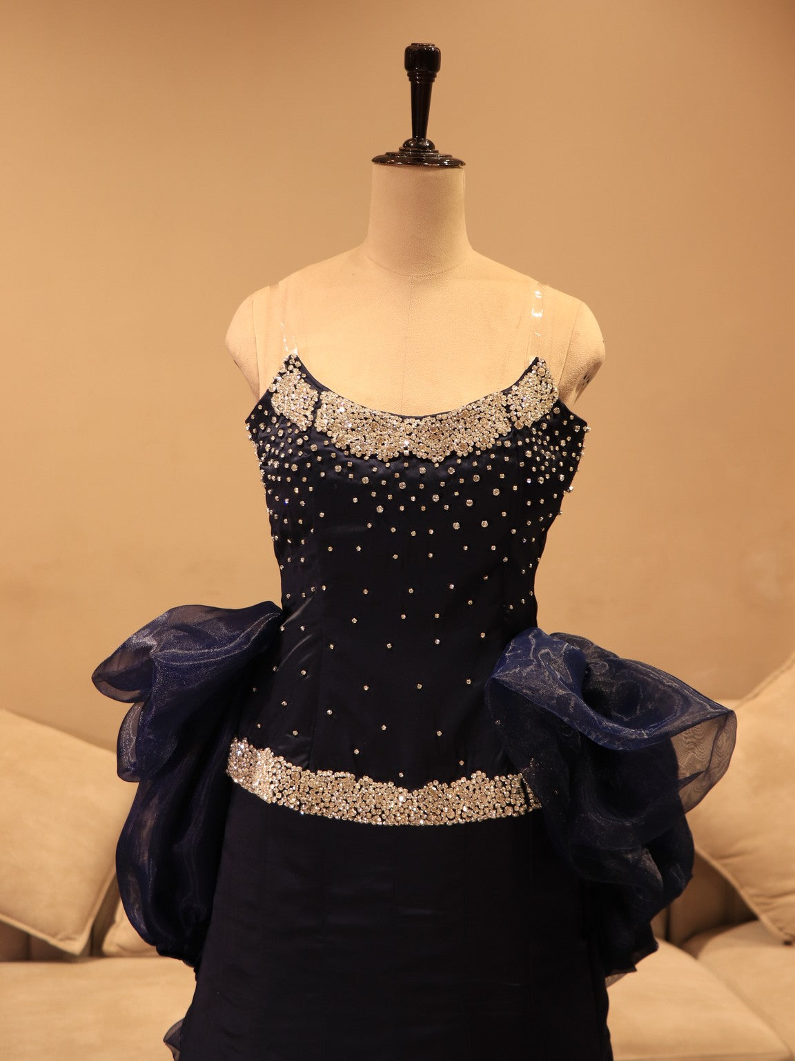Navy blue gala dress