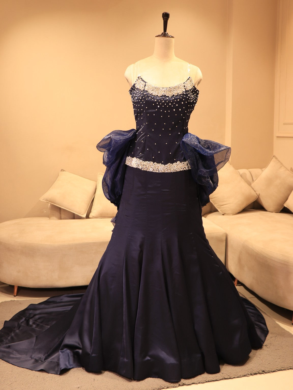 Navy blue gala dress