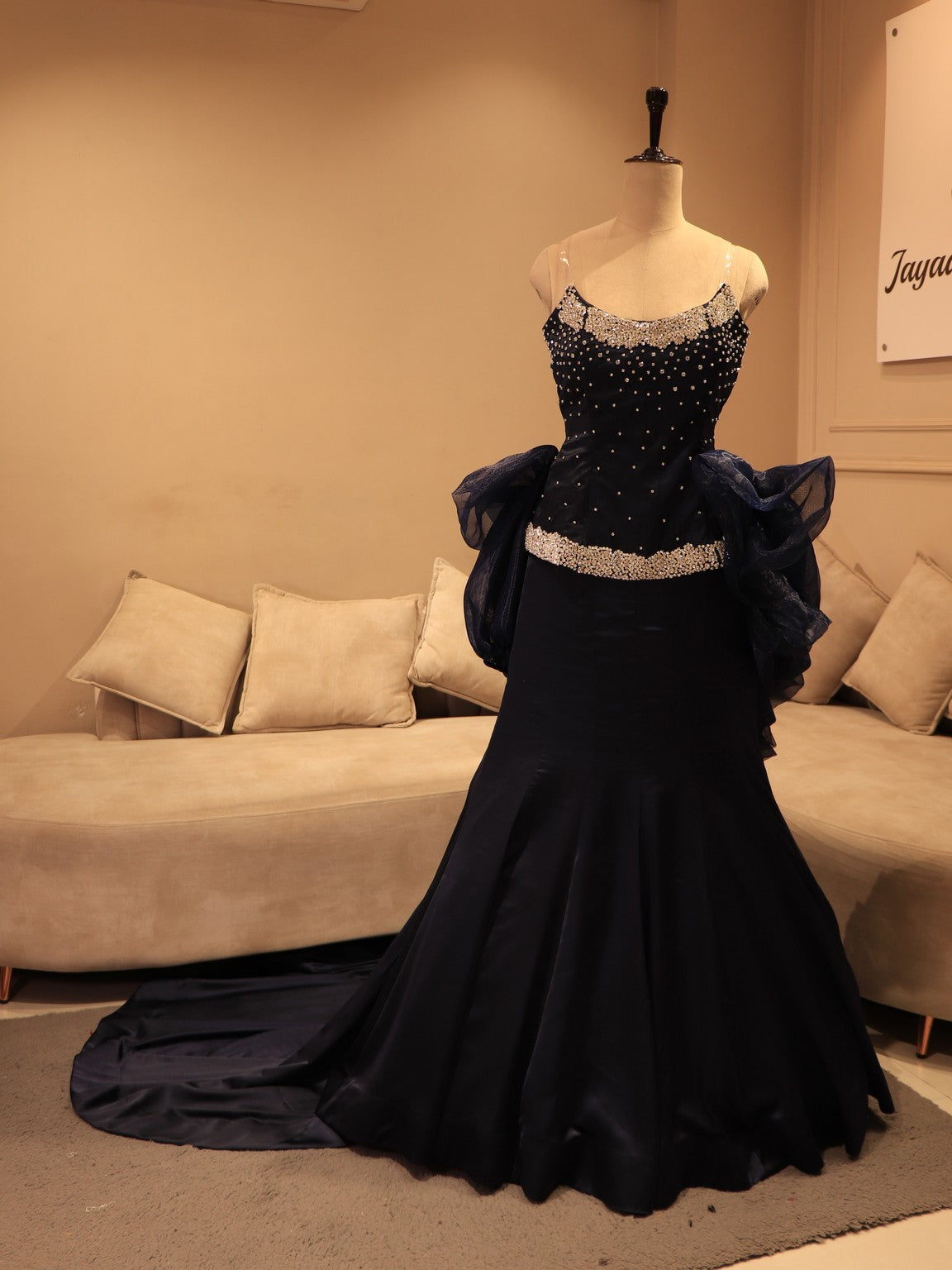 Navy blue gala dress