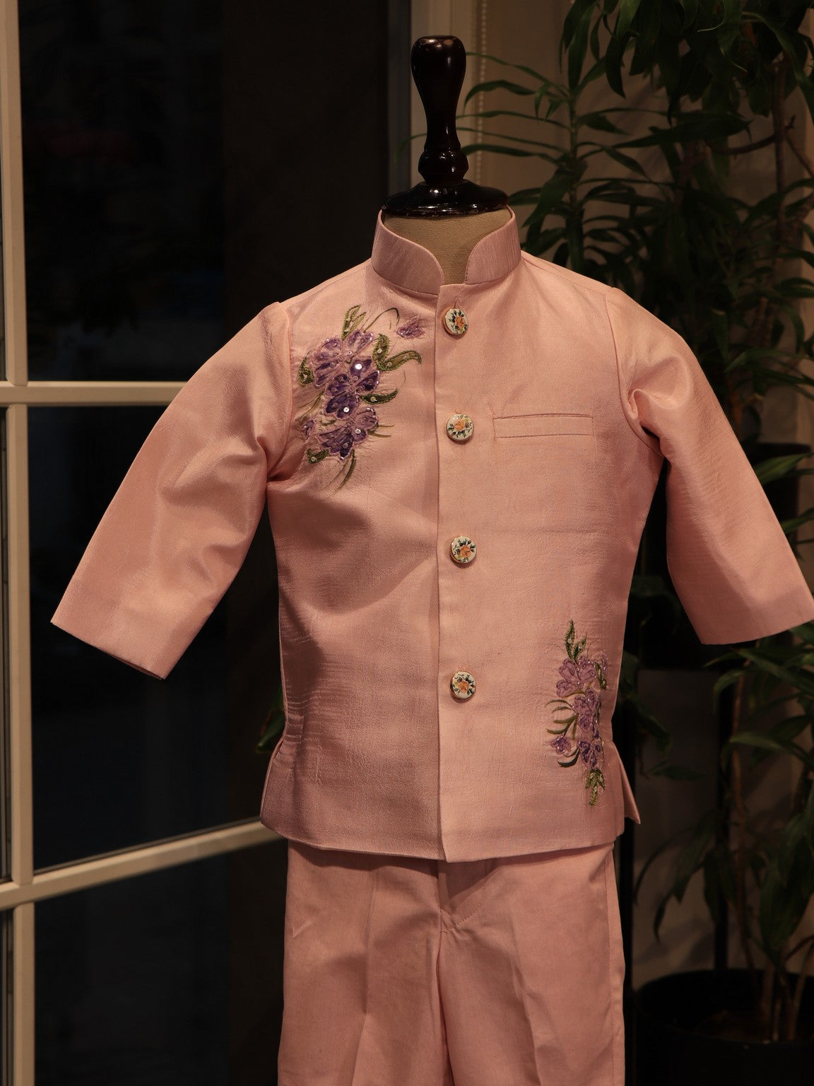 Blush pink kid shirt pant