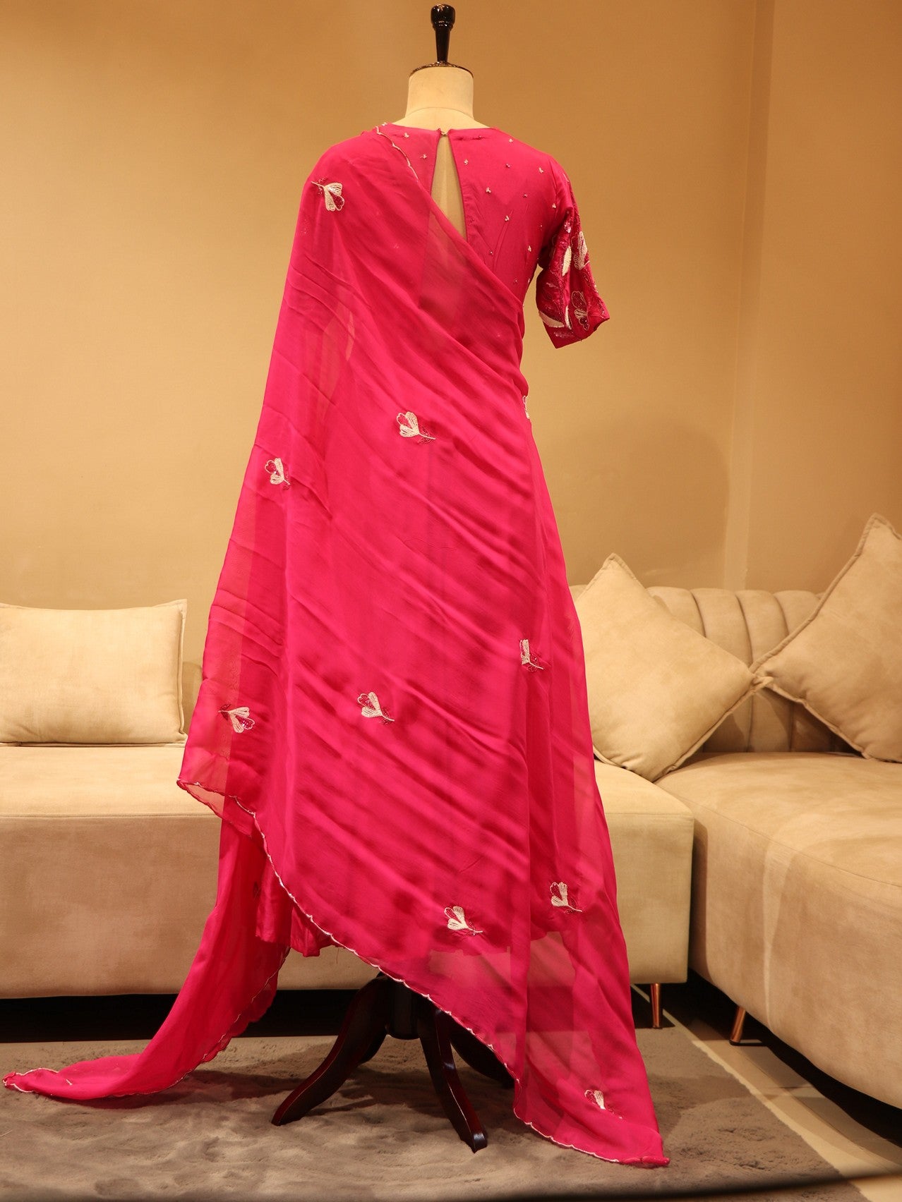 Rani gown with dupatta