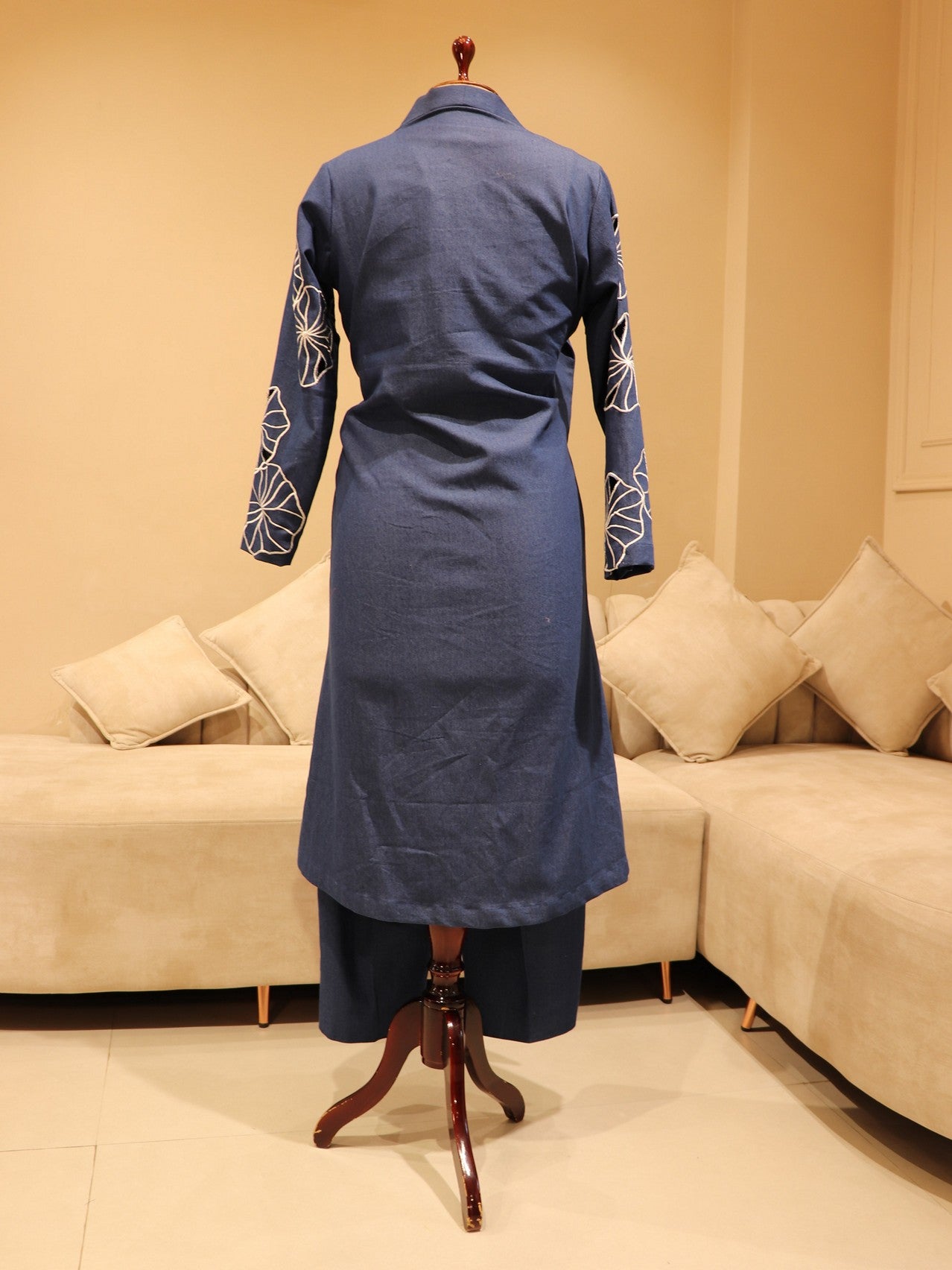 Blue denim co ord set