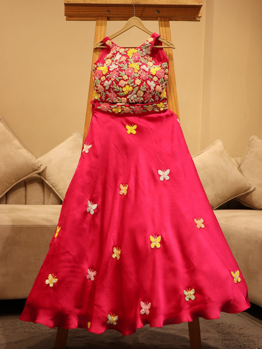 Rani embroidered kids dress