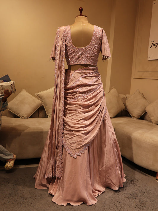 Mauve lehenga set