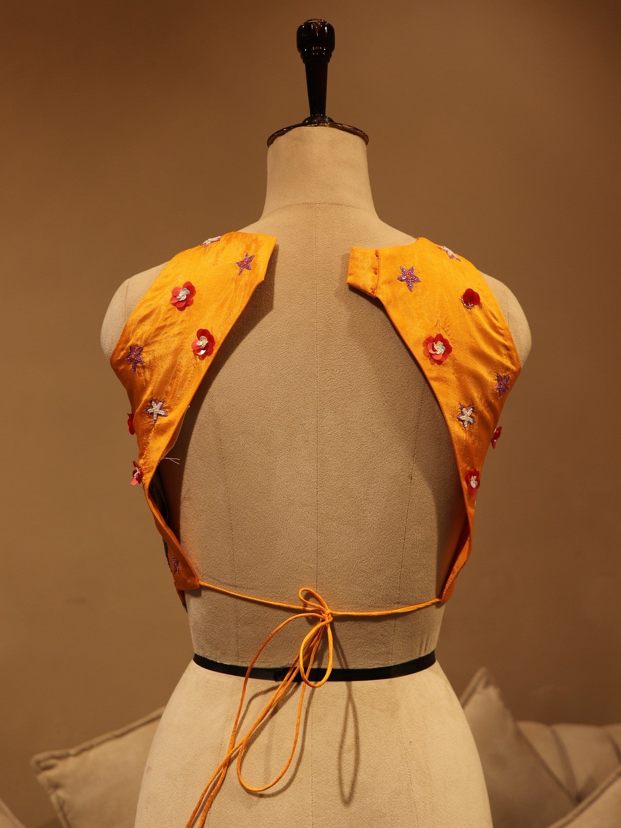 Occor yellow crop top with skirt