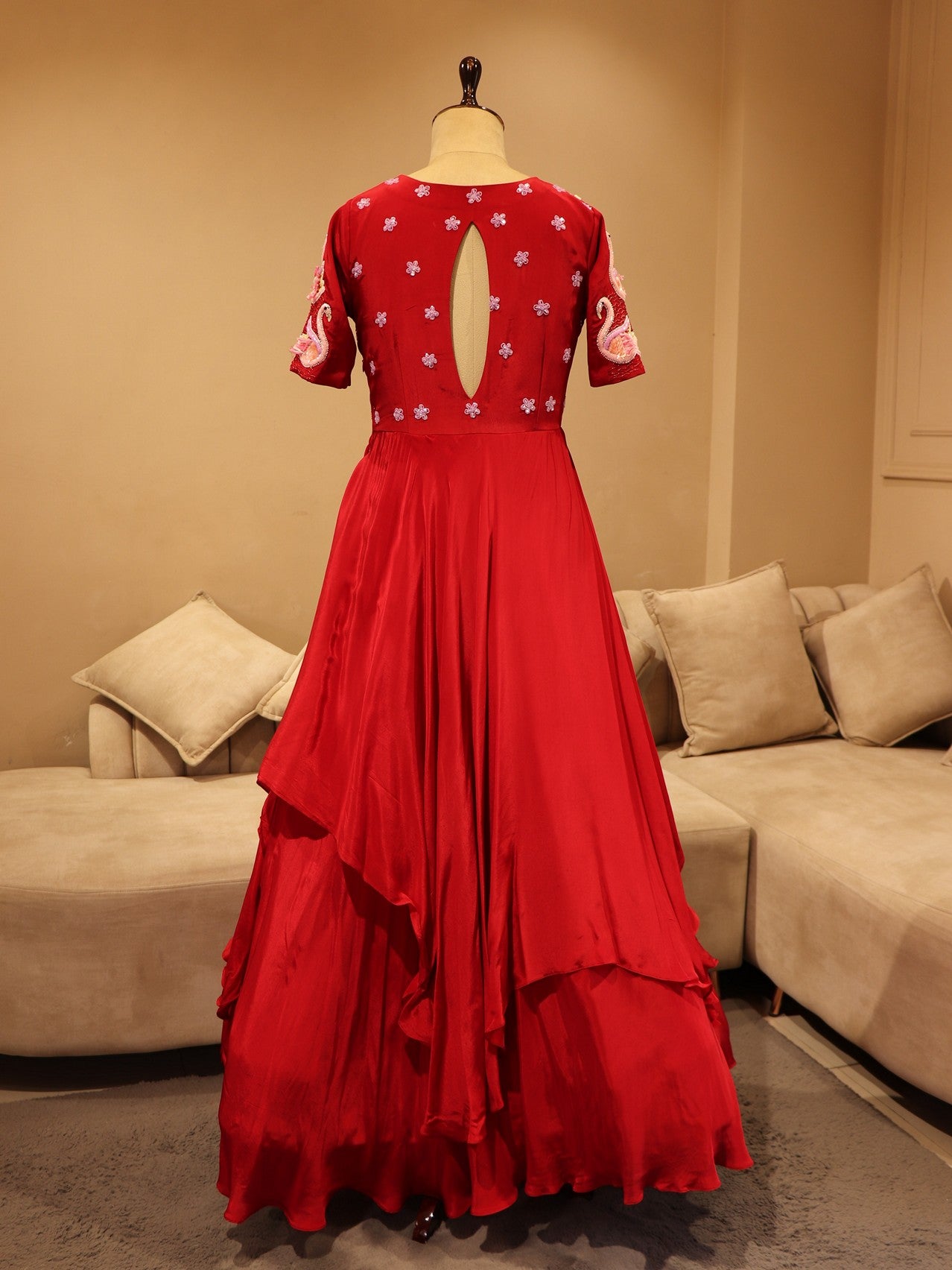 red swan gown