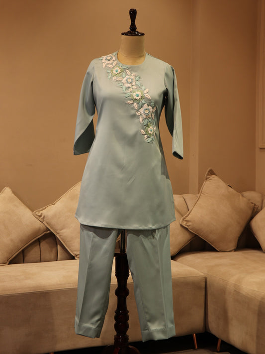 Sea green co-ord set