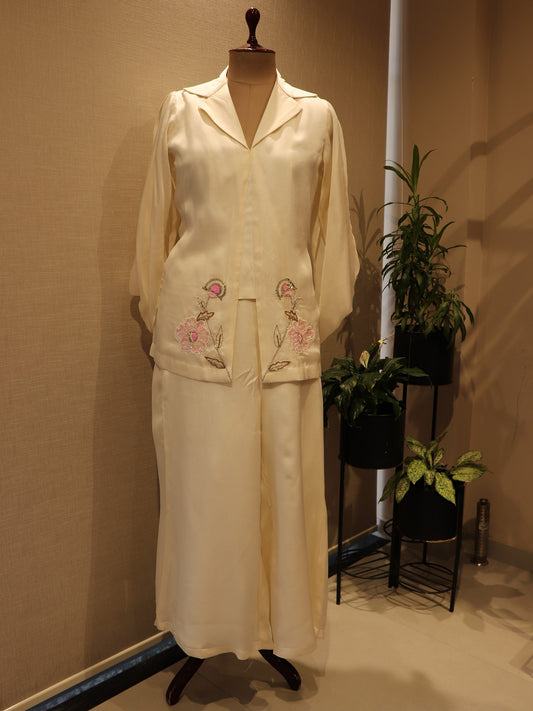 Pearl white co-ord set