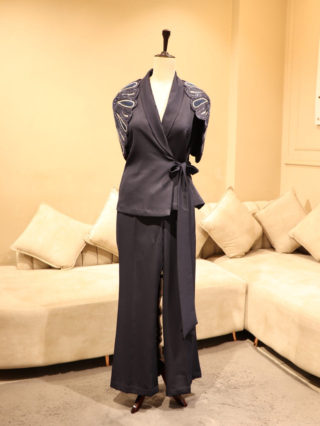 Navy blue blazer co-ord set