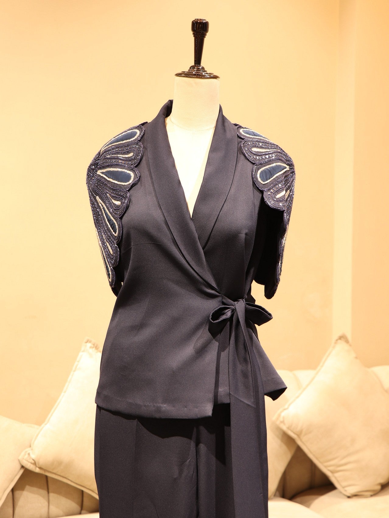 Navy blue blazer co-ord set