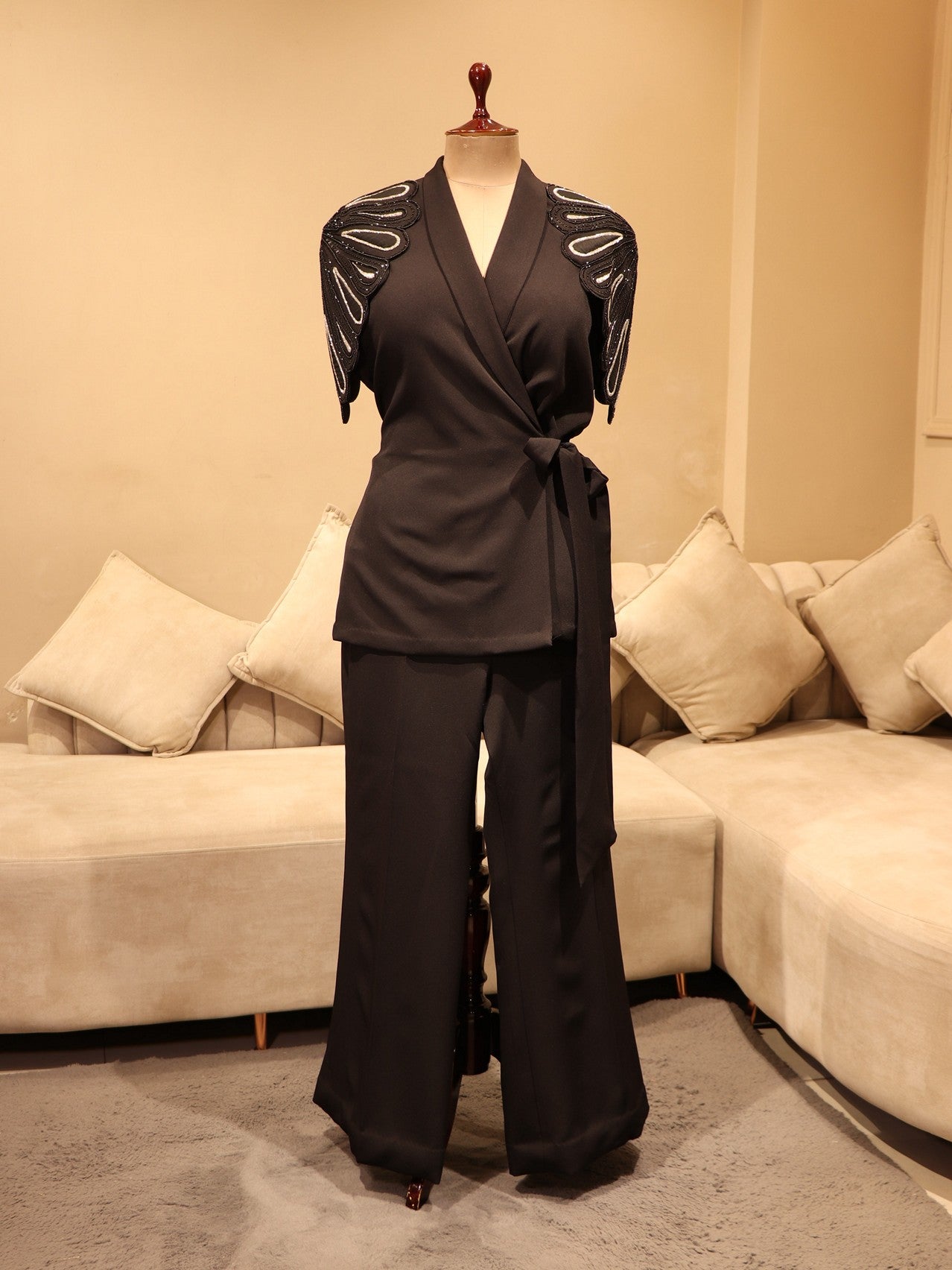 Black blazer co-ord set