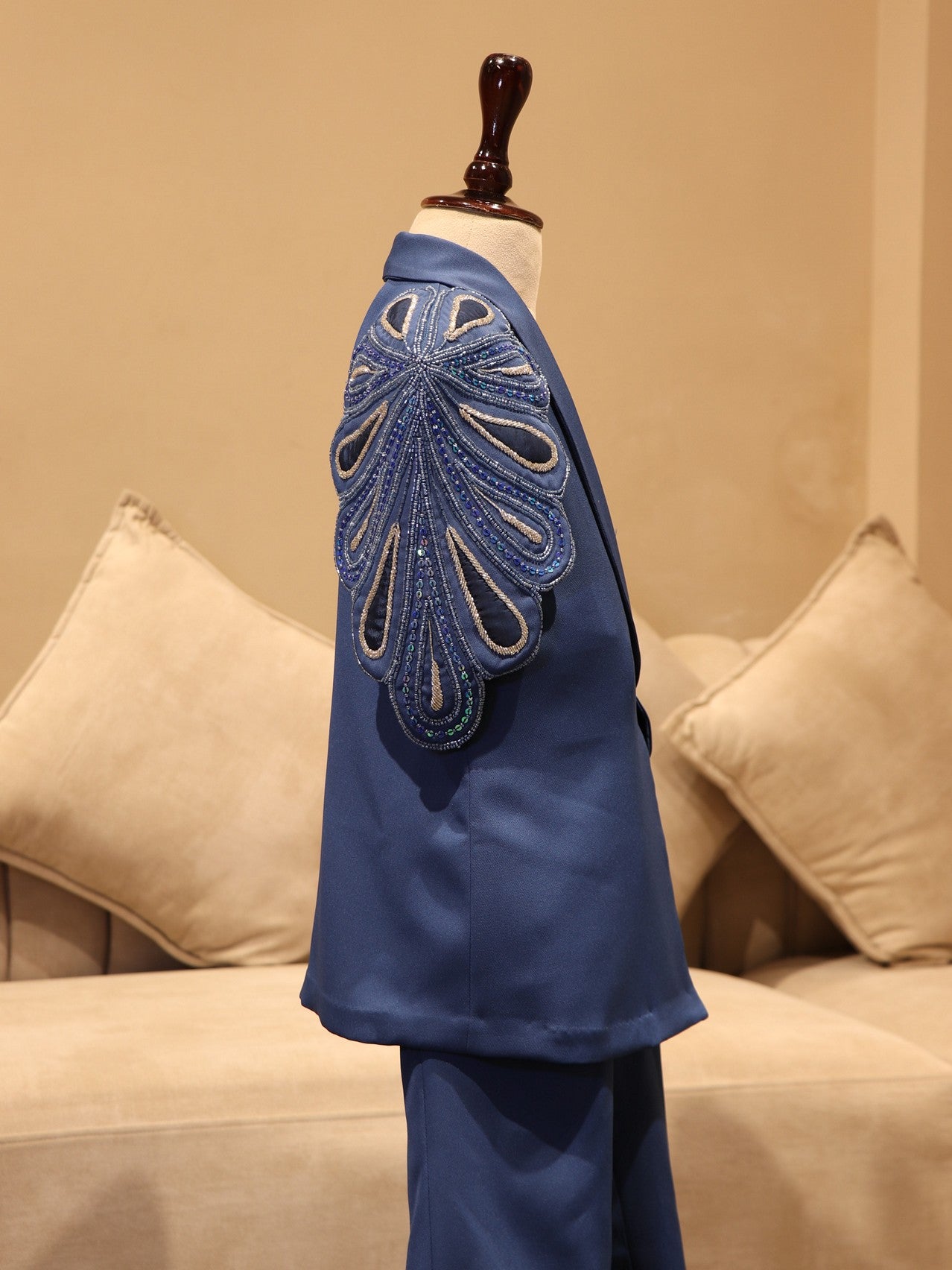 Royal blue blazer co-ord set