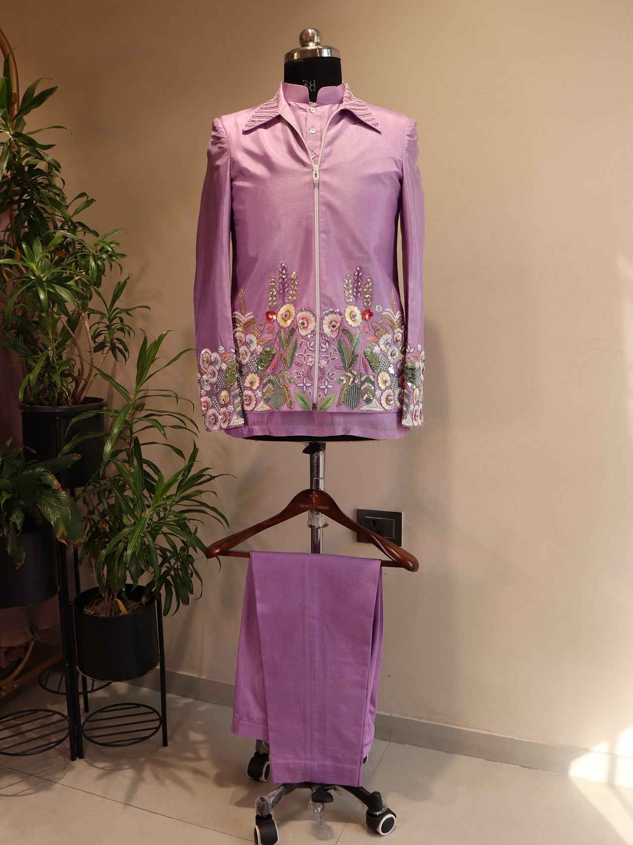 Lavander mens bomber jacket shirt pant