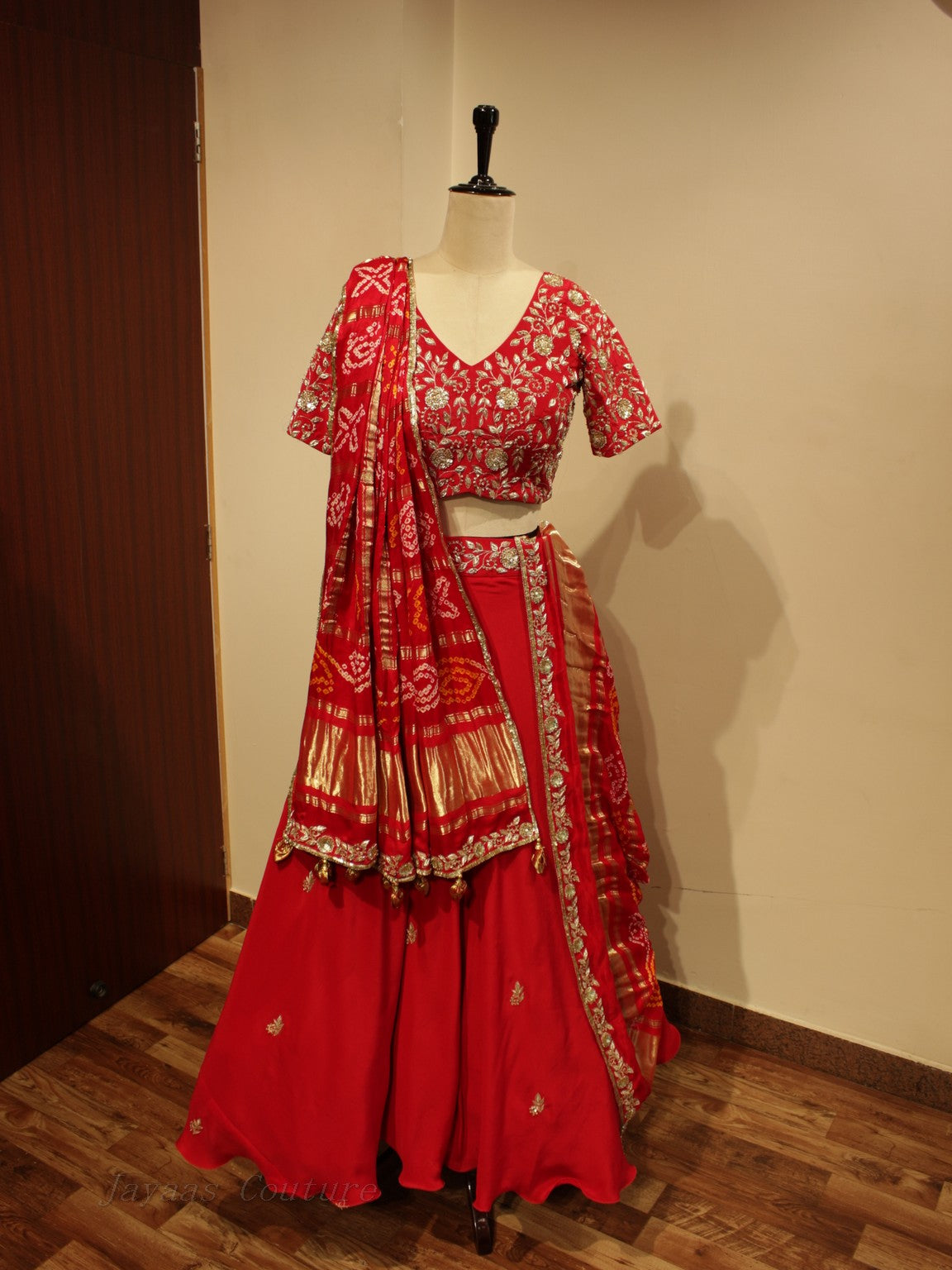 Red lehenga set