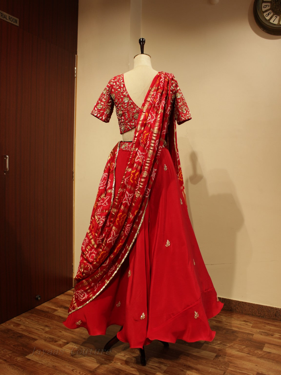 Red lehenga set