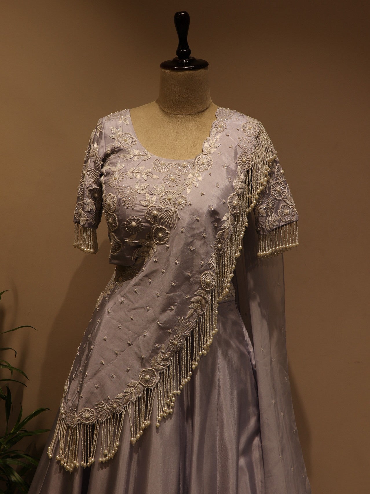 ice blue lehenga set