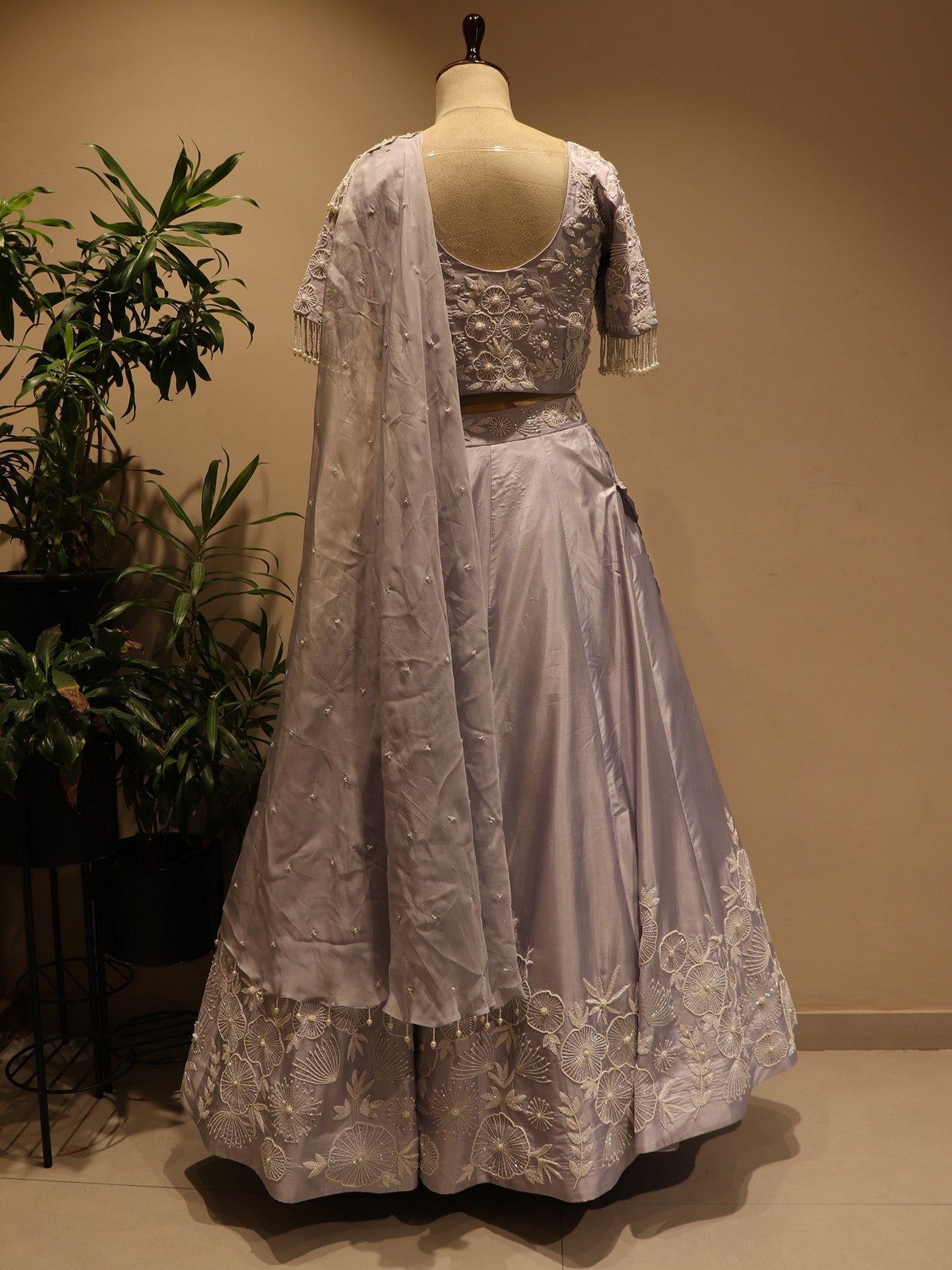 ice blue lehenga set