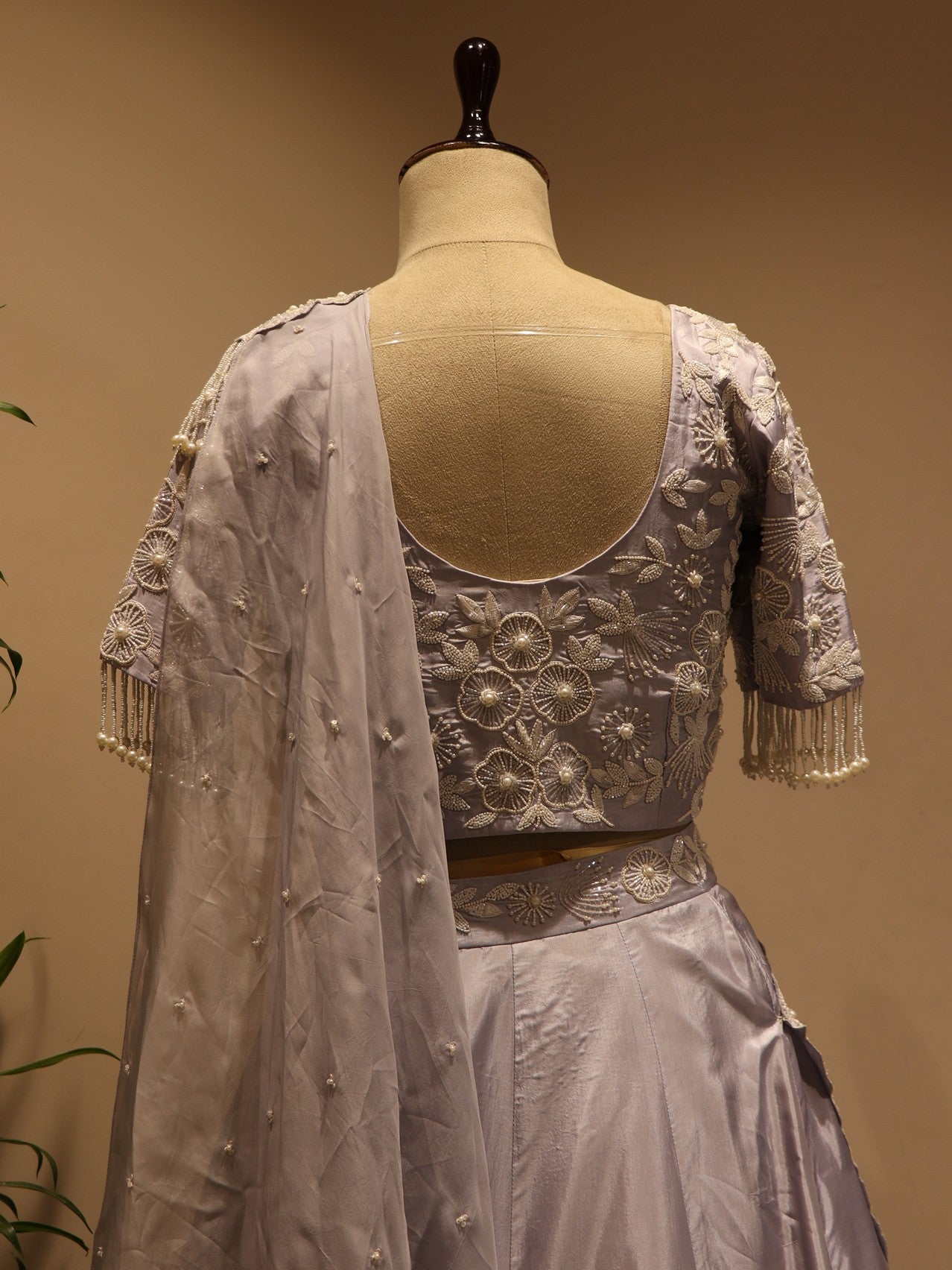 ice blue lehenga set