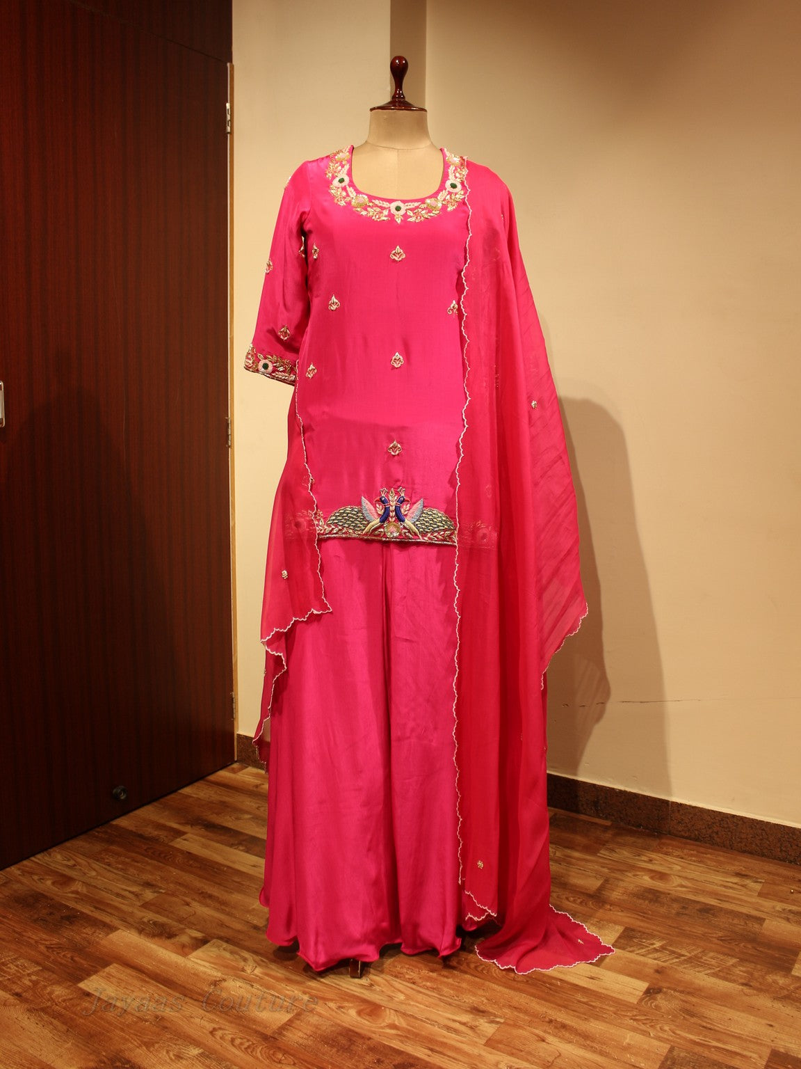 Rani kurta with skirt and dupatta