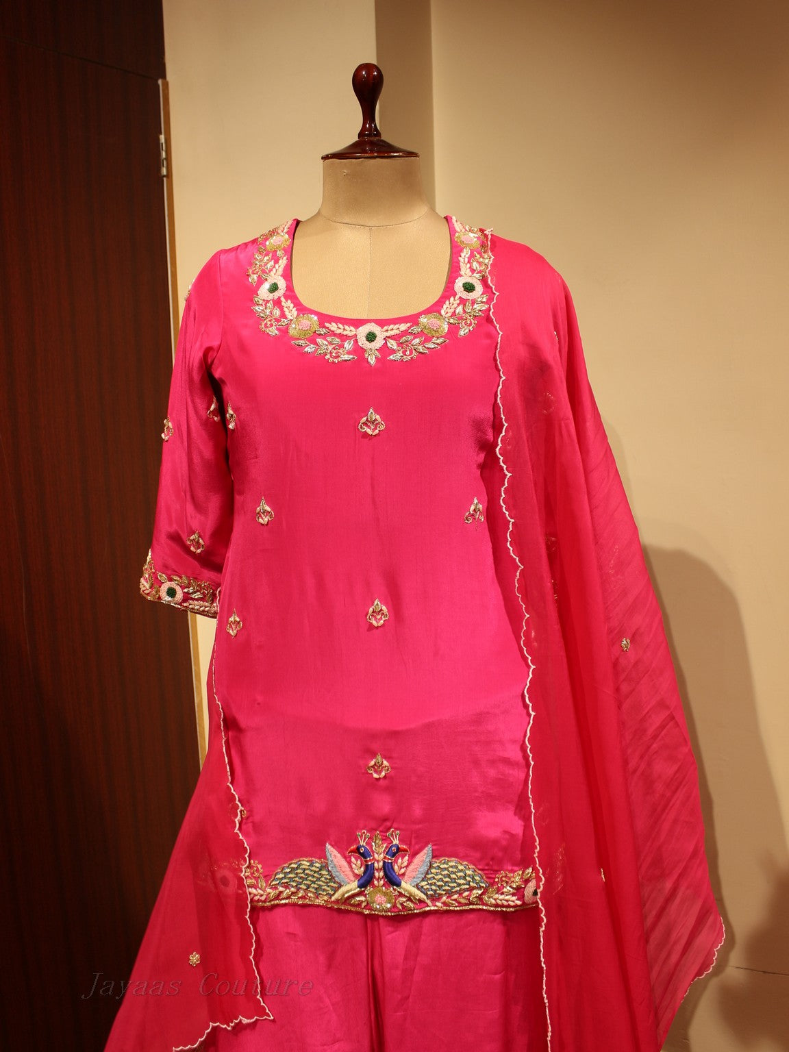 Rani kurta with skirt and dupatta