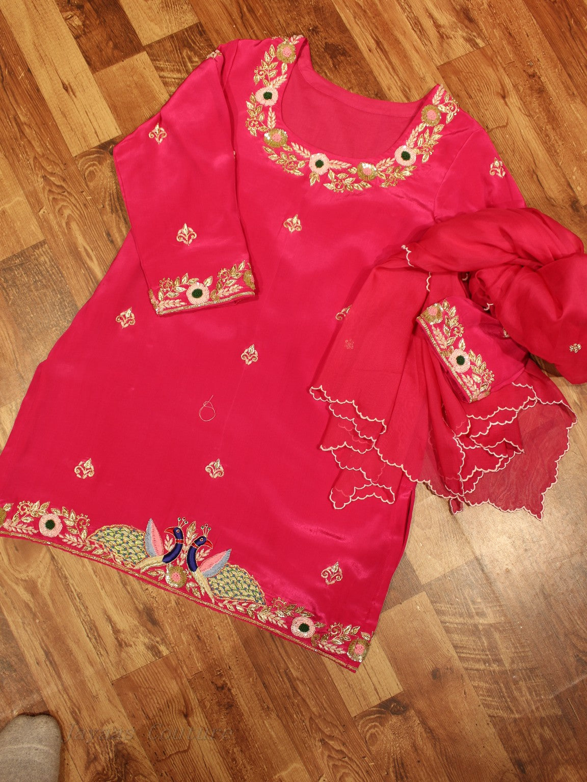 Rani kurta with skirt and dupatta