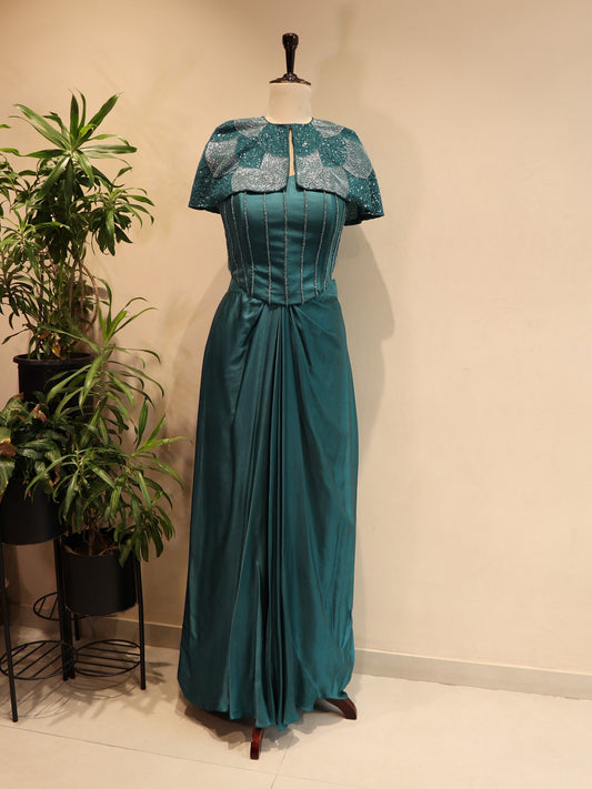 Turquoise blue corset