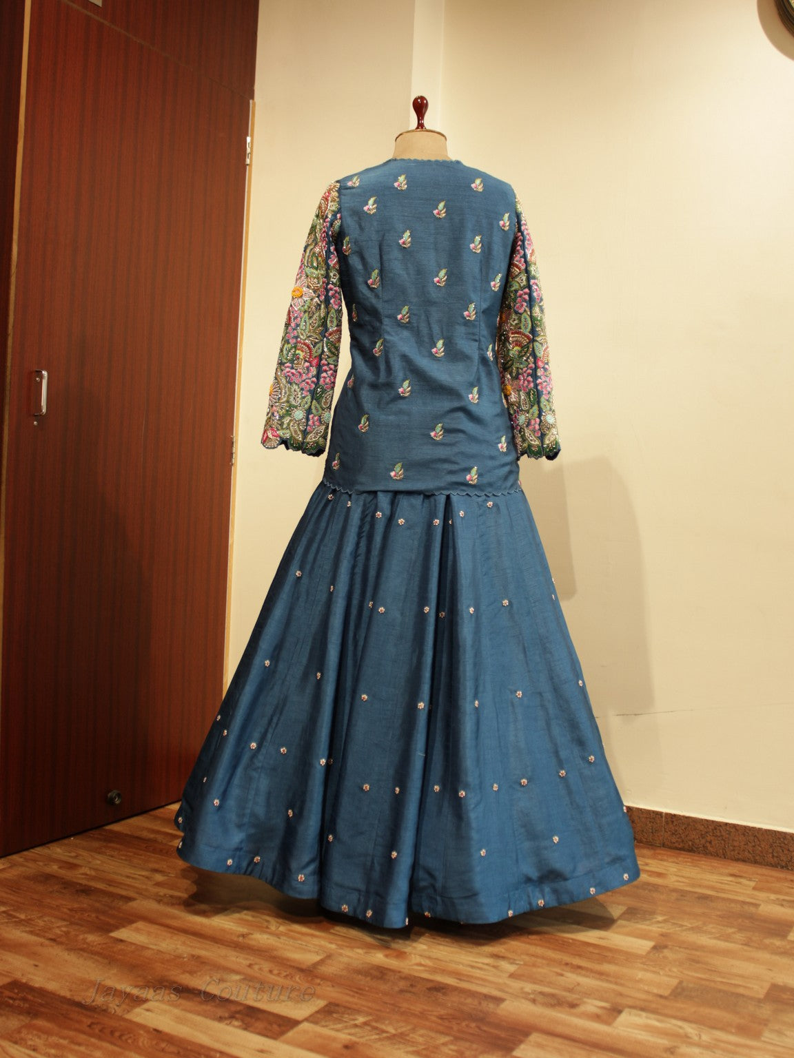 Peacock short kurta with skirt