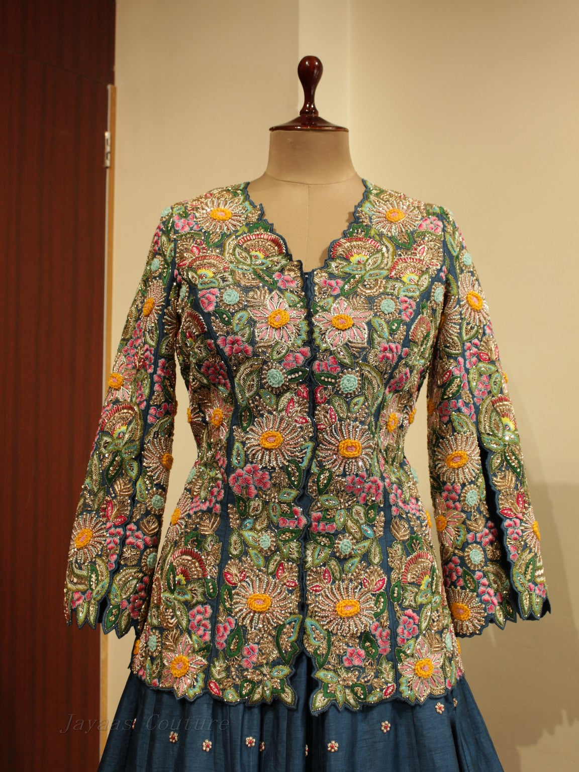 Peacock short kurta with skirt