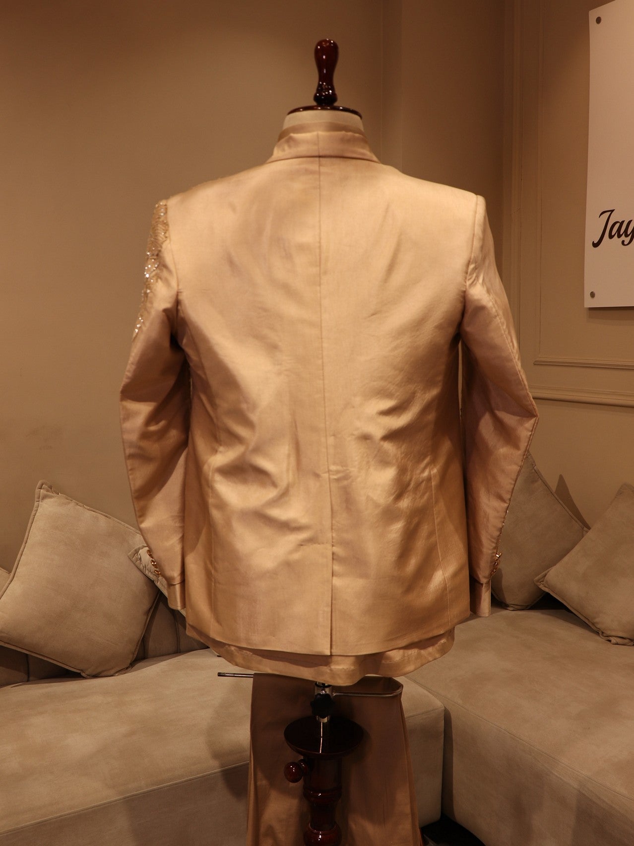 champagne gold mens tuxedo set