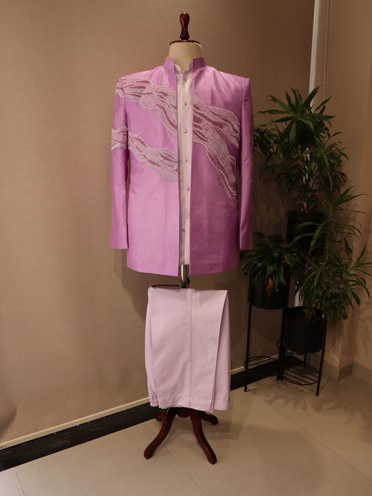 lavander mens indowestern