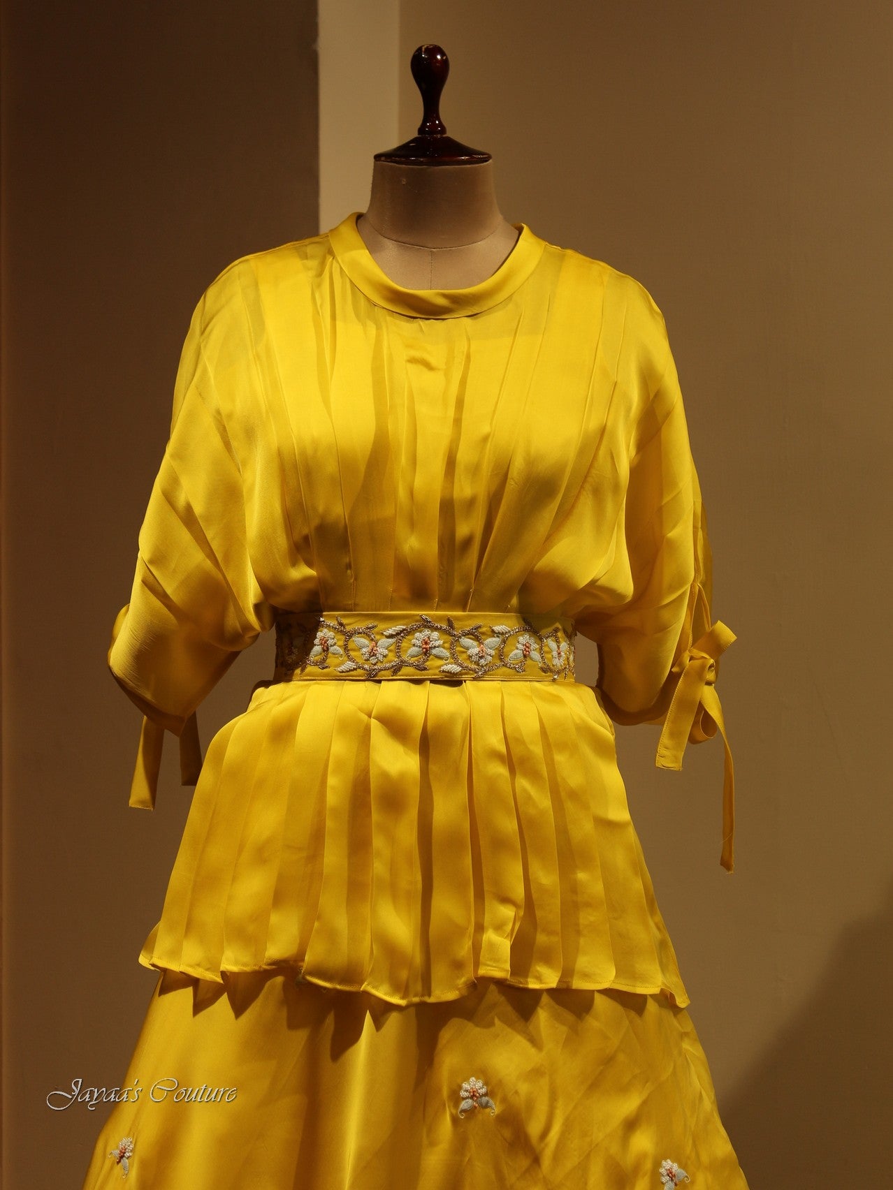 Yellow Top with skirt