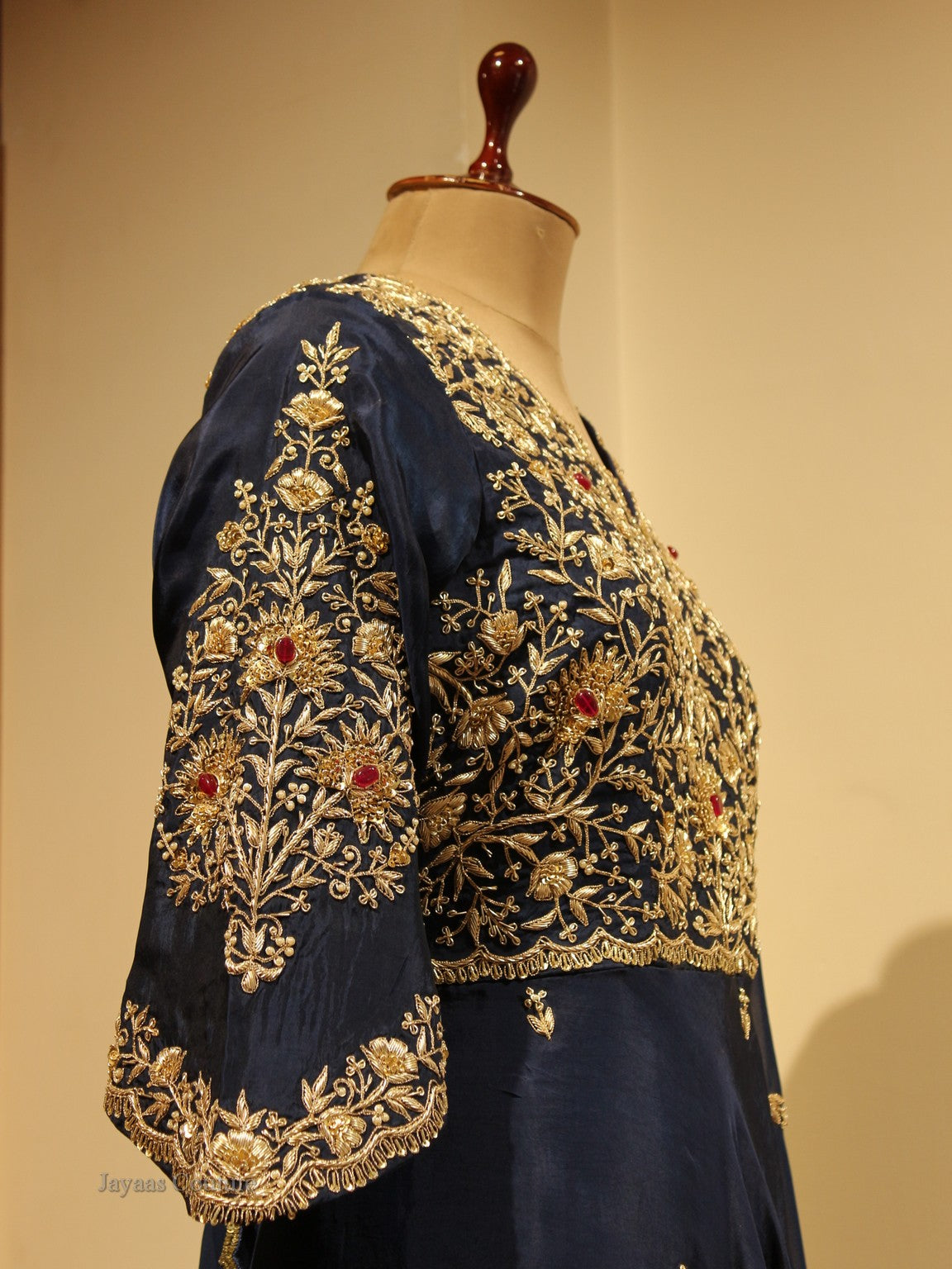 Blue gown with dupatta