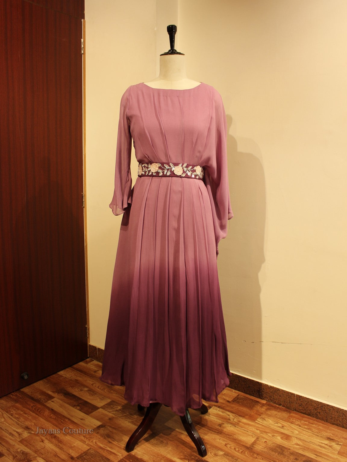 Mauve shaded gown