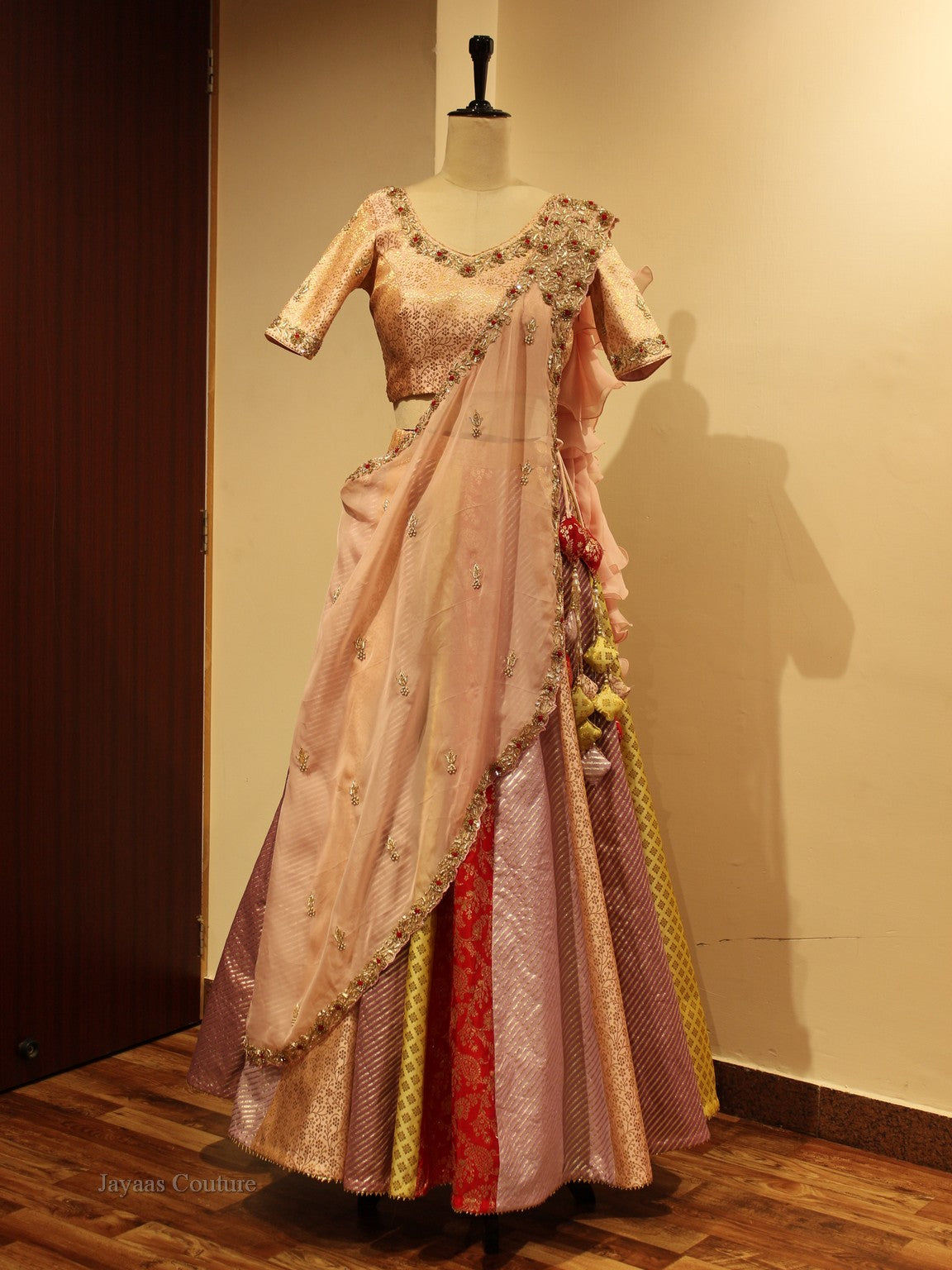 Banarasi lehenga with drape dupatta