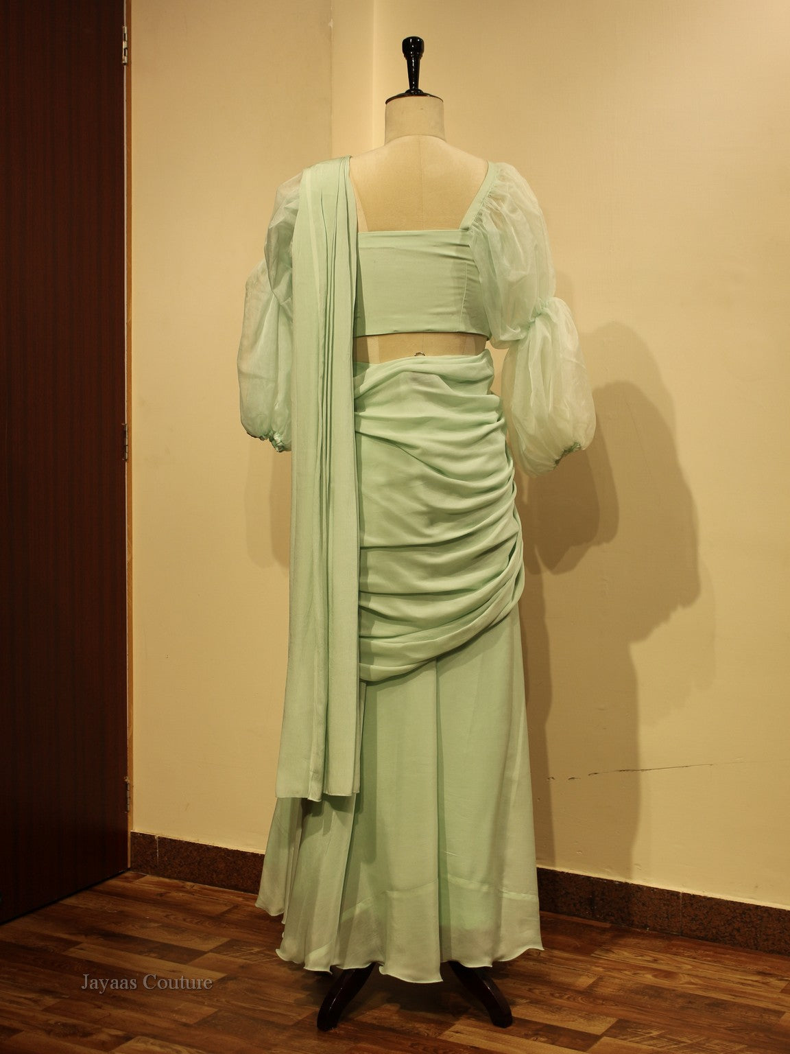 Sea Green  drape saree
