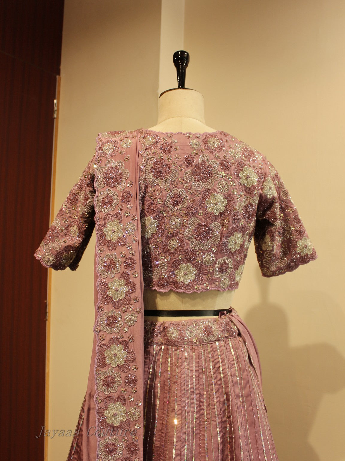 Mauve lehenga set