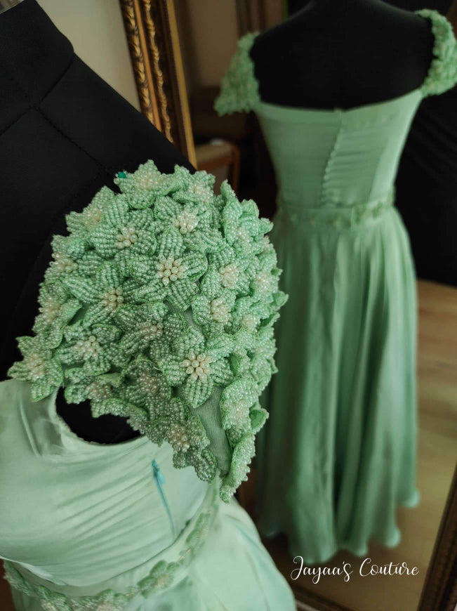 Dusty Green gown