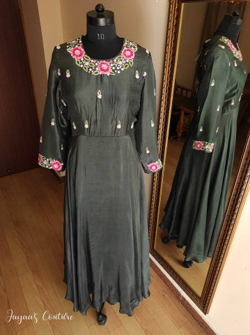 Emrald Green gown