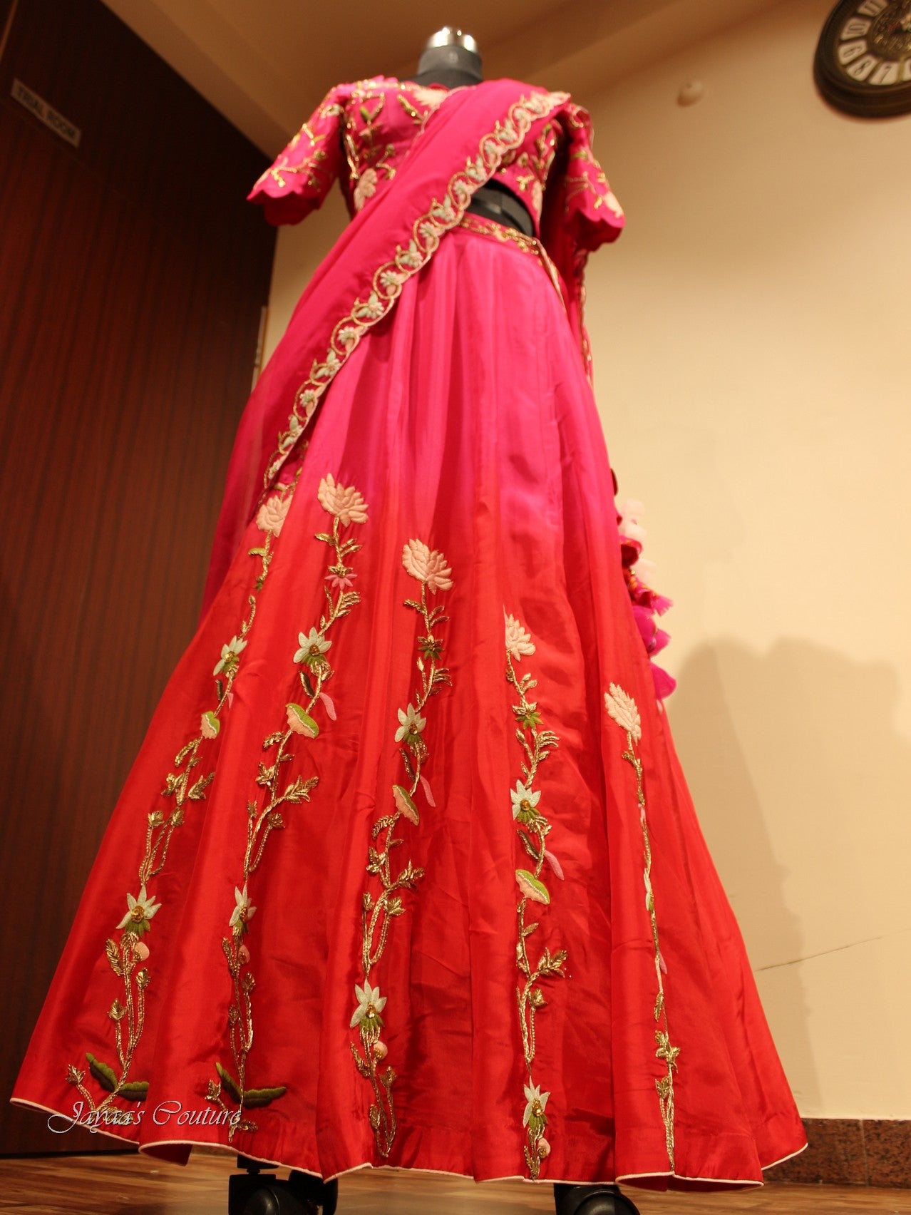 Rani lehenga set with dupatta